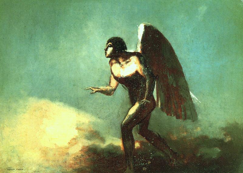 Odilon Redon The Winged Man Spain oil painting art